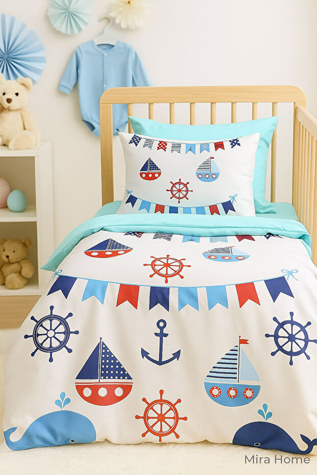 Newborn Baby Bedding Set Çapa Marine