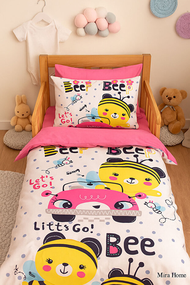 Newborn Baby Bedding Set Lets Go Bee