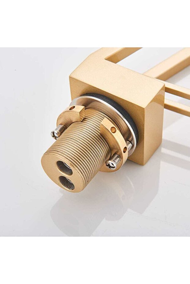 Single-hole basin mixer, solid brass, matte gold, code 1176 - 8