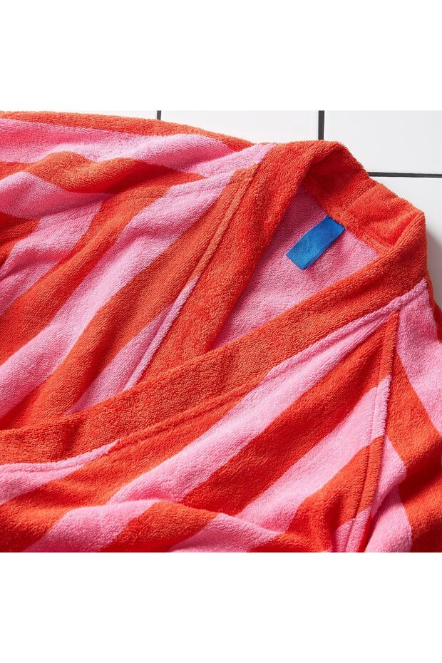 روب حمام، مخطط باللون الأحمر والوردي، S/M - 2