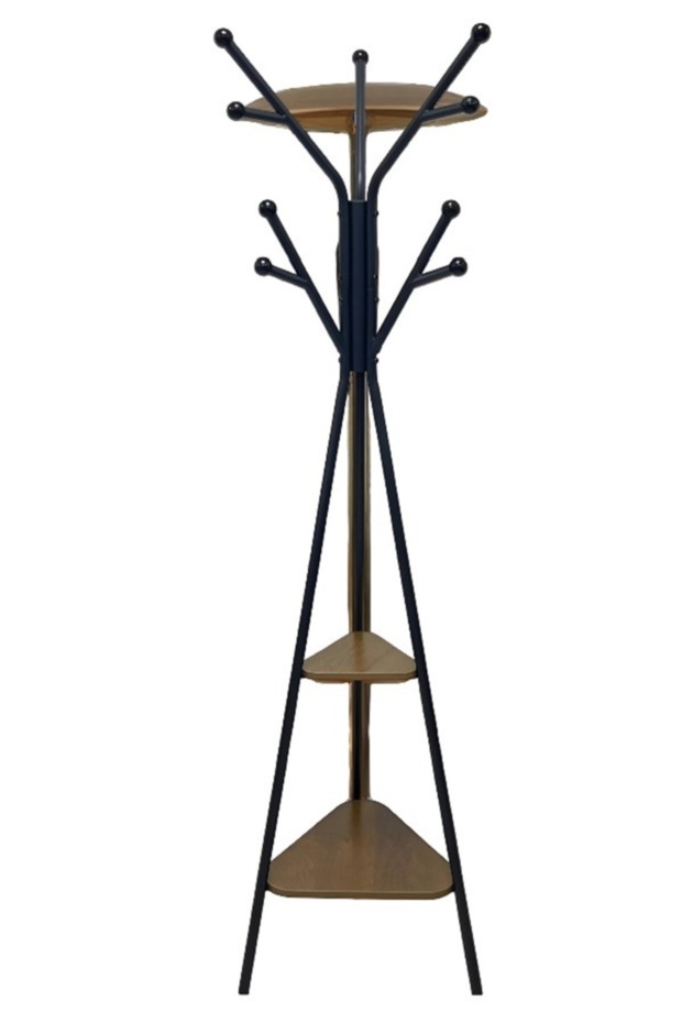 علاقة ملابس بخطافات متعددة 122 سم - 3