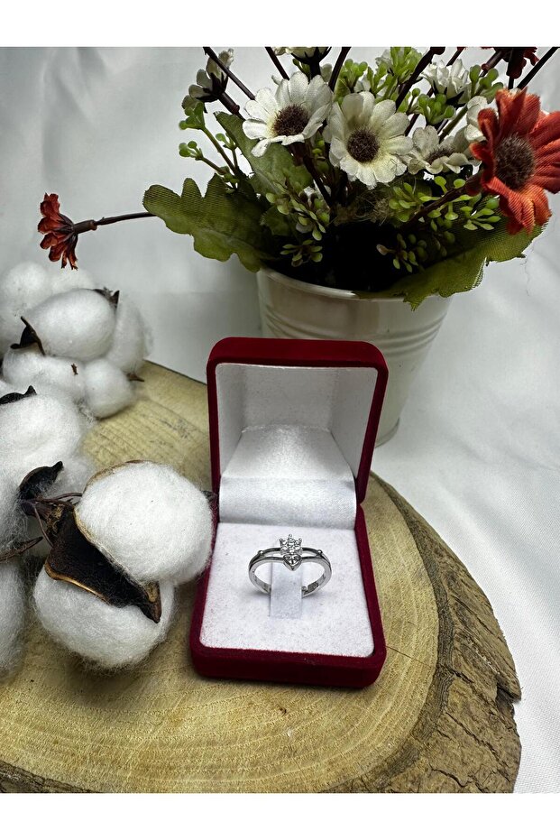 Zircon Stone Princess Ring Adjustable - 2