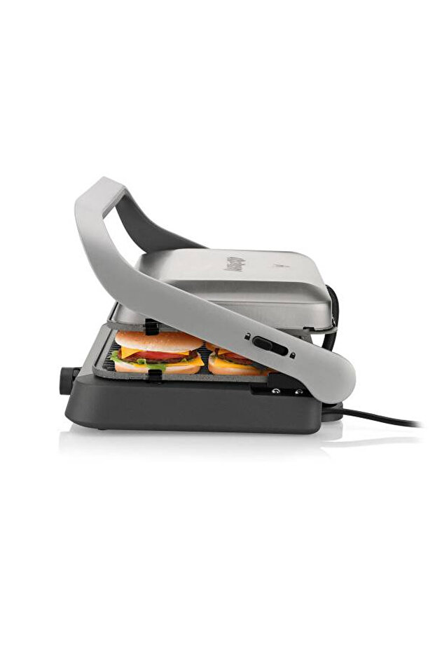 AR2001 Tostçu Delux 1800 W Granit Tost Makinesi, Çift Taraflı Plaka, 180 Derece Açılır Gövde, Inox - 3