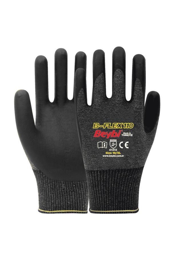 B-Flex110 Poliüretan Kaplı İş Eldiveni - 12’Li Paket | İnce, Hafif Ve Hassas Kavrama - 1