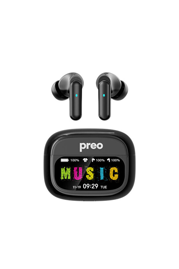 Ms42 Anc Lcd Display Tws Kablosuz Kulaklık Siyah - 1