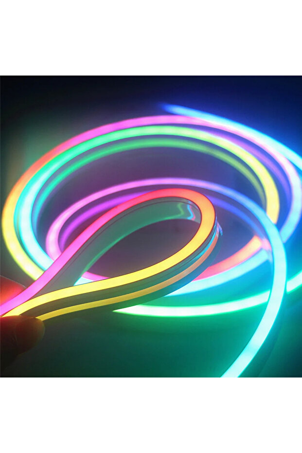 96 LED NEON PİXEL ŞERİT LED ( 24V - 12W) RGB 5 METRE PAKETLİ - 1