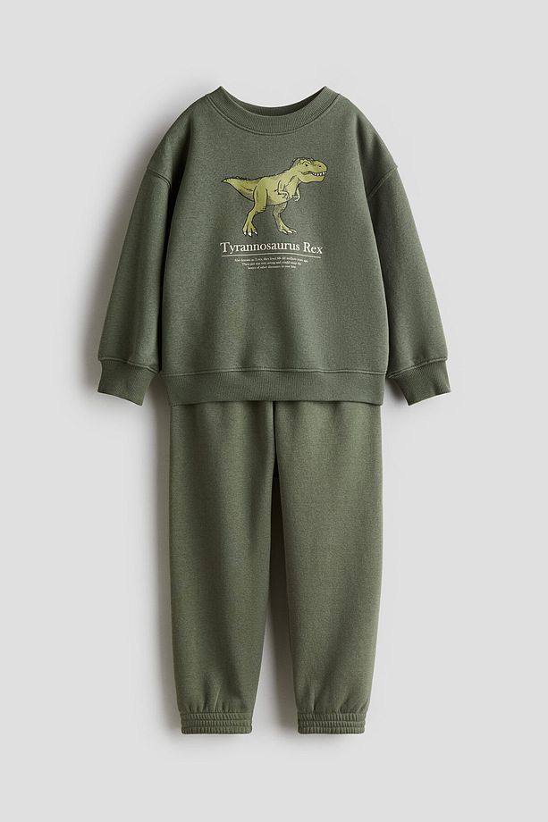 2 Parçalı Sweatshirt ve Jogger Pantolon Set - 1