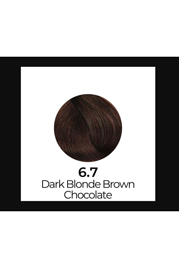 Hair Color No 6/7 Dark Blonde Brown Chocolate 100ml