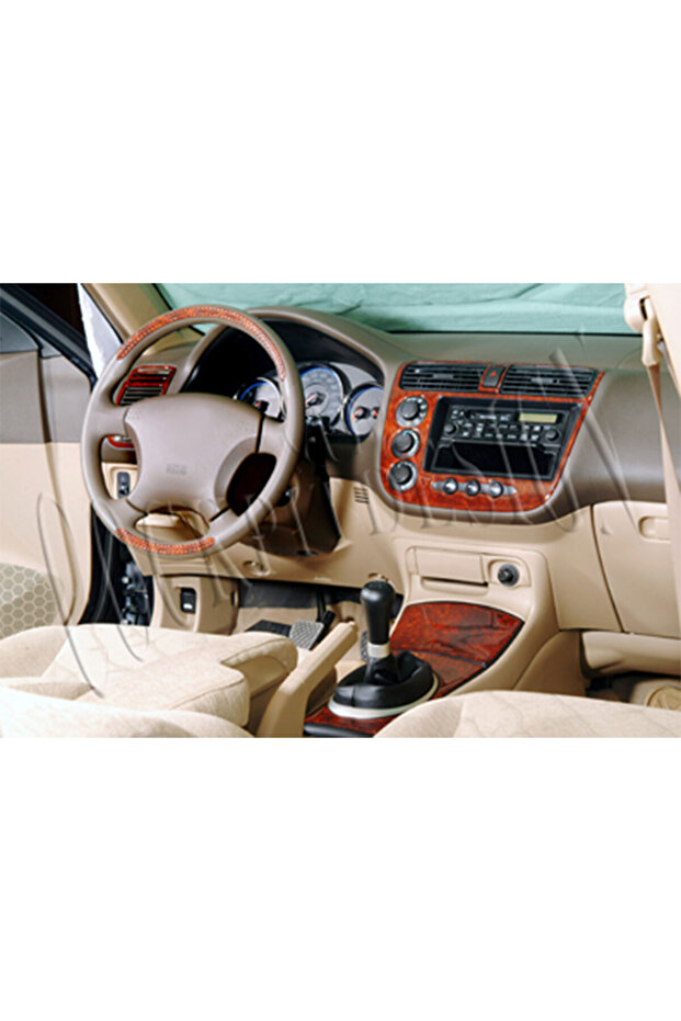 Honda Civic Console-Torpedo Trim 2001-2006 10 Pieces