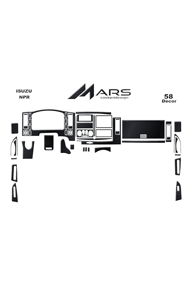 Isuzu NPR Series Console-Dashboard Trim 2009 58 Parts