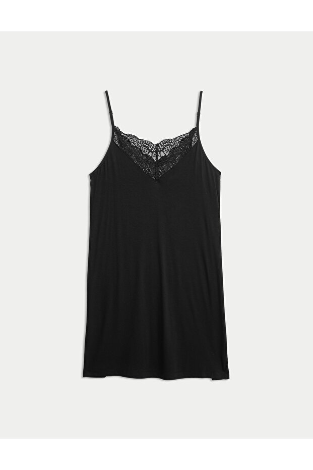 Dantel Detaylı Gecelik - 5