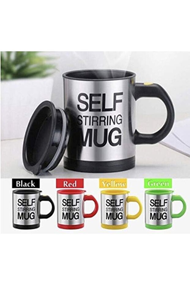 Self Stirring Coffee Mug Cup Funny Electric Stainless Steel Automatic Self Mixing Spinning