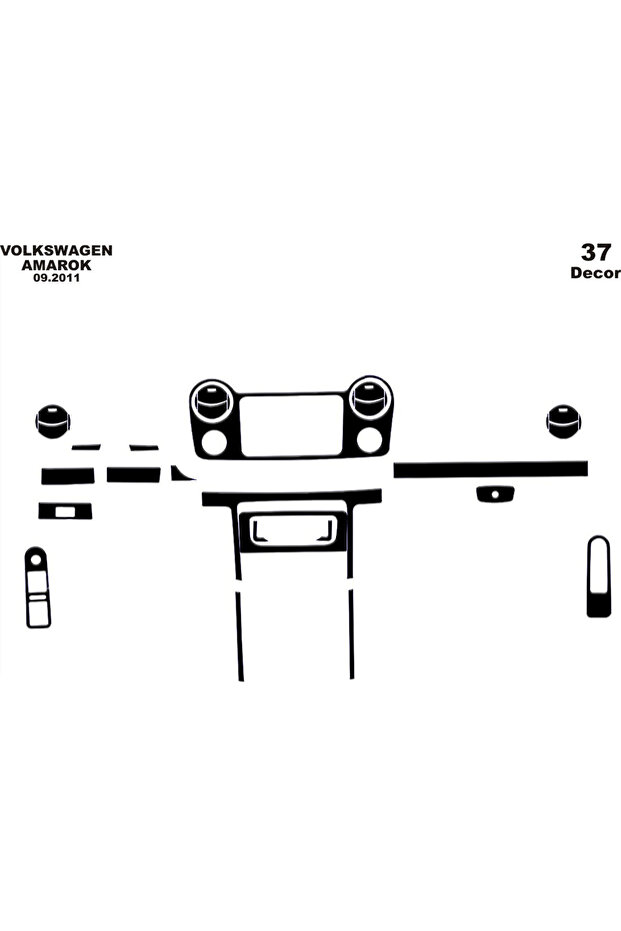 Volkswagen Amarok Console-Torpedo Trim 2010- 37 Pieces