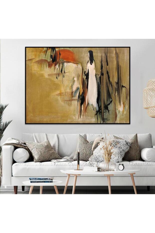 Bohemian Canvas Wall Art, Brown Frame, 60x90cm - 2