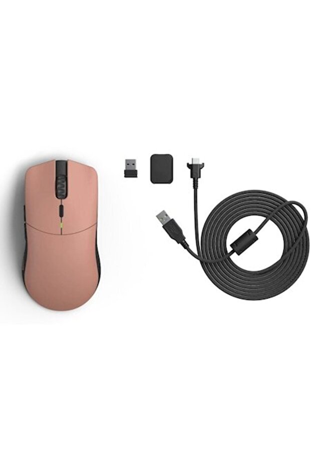 Mouse gaming Model O Pro Wireless - Red Fox - Forge, Ultrausor 55g, Rosu pastel - 1