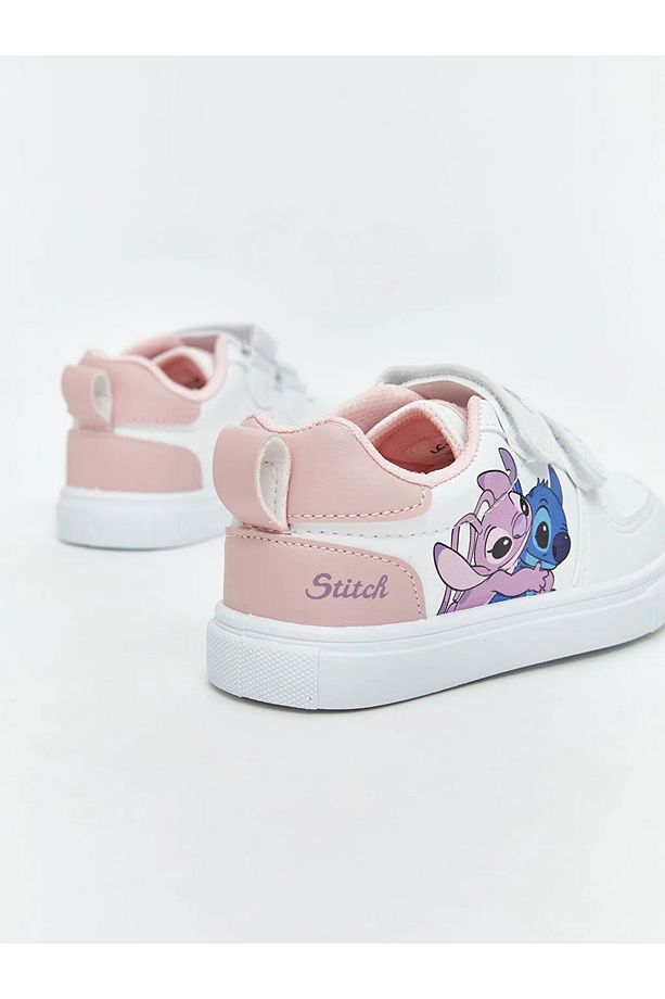 LCW STEPS Beyaz Lilo ve Stitch Baskılı Kız Bebek Spor Ayakkabı - 4