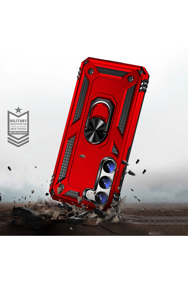 Galaxy S23 Plus Compatible Cppl Vega Case-Red - 3