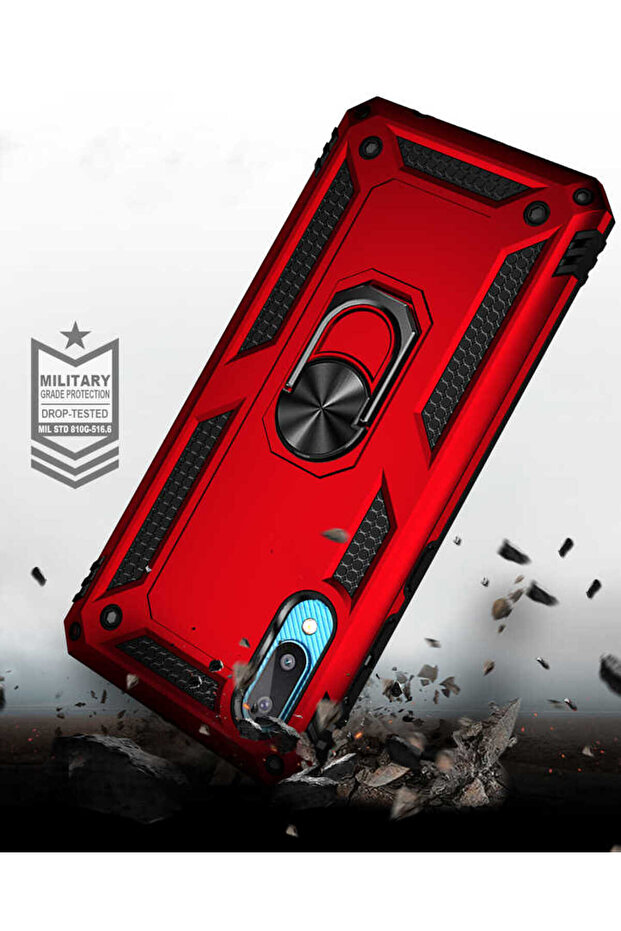 غطاء حماية لهاتف جالاكسي A02 من سي بي بي إل فيجا - أحمر - 7