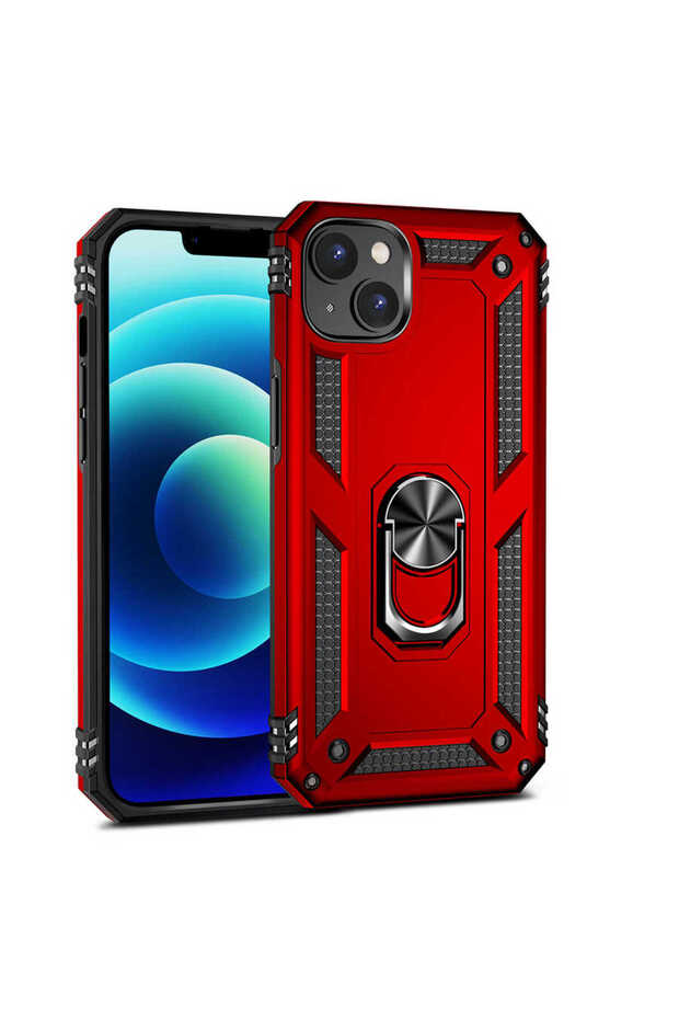 حافظة CPPL Vega المتوافقة مع iPhone 14 - أحمر - 3