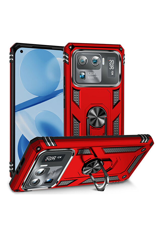 غطاء حماية CPPL Vega لهاتف Mi 11 Ultra - أحمر - 1