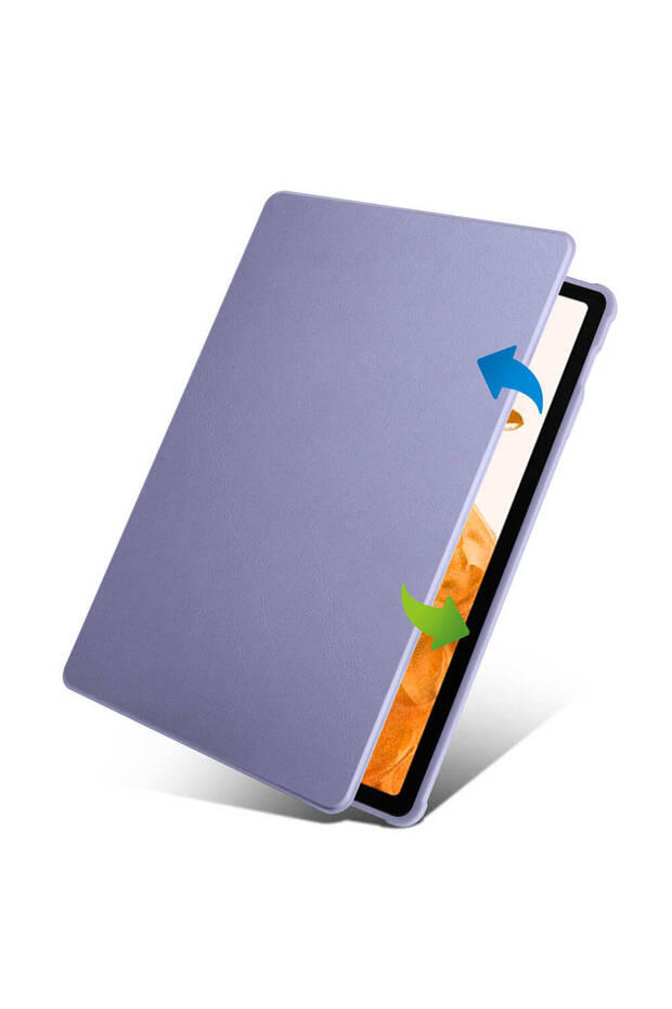 حافظة Galaxy Tab S9 Plus متوافقة مع CPPL مع حجرة قلم حراري وحامل قابل للدوران - أسود - 6