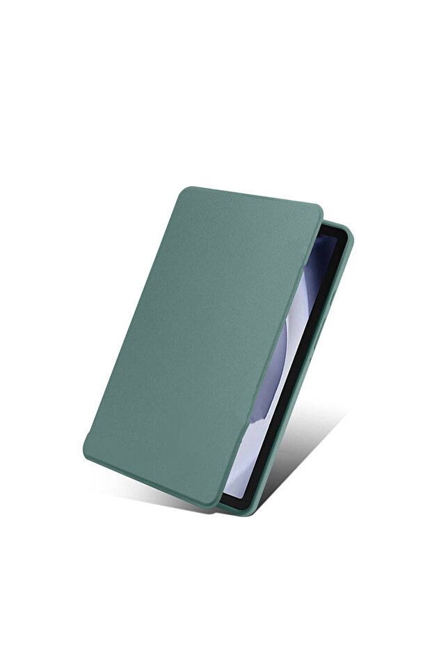Galaxy Tab A9 Case Compatible Cppl Thermal Pen Compartment Rotatable Stand Case-Light Green - 4