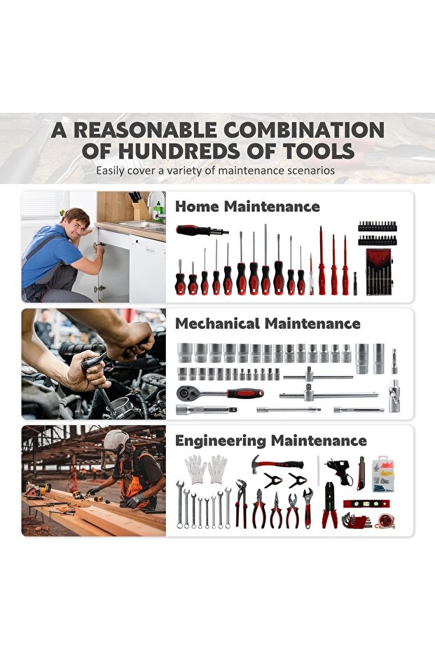 صندوق أدوات يدوية - 187 قطعة - 5