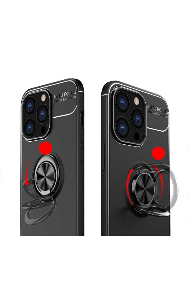 iPhone 13 Pro Compatible Cppl Ravel Silicone Case-Red - 3