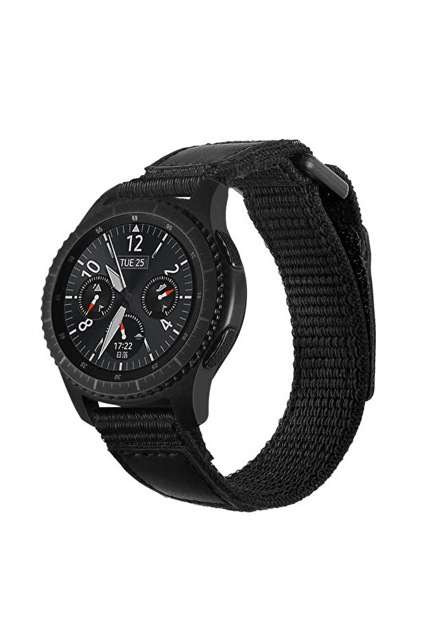 Gear S2 (20 ملم) سلك CPPL من النايلون السحري - أسود - 2