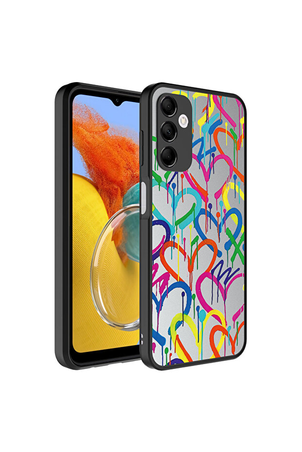 حافظة Galaxy M14 ذات نمط مرآة لامعة مع حماية للكاميرا CPPL - Paw - 2