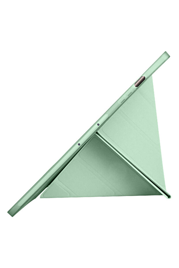حافظة Galaxy Tab S9 Plus متوافقة مع CPPL حافظة ثلاثية الطي مع حامل ومقصورة قلم - أخضر داكن - 6