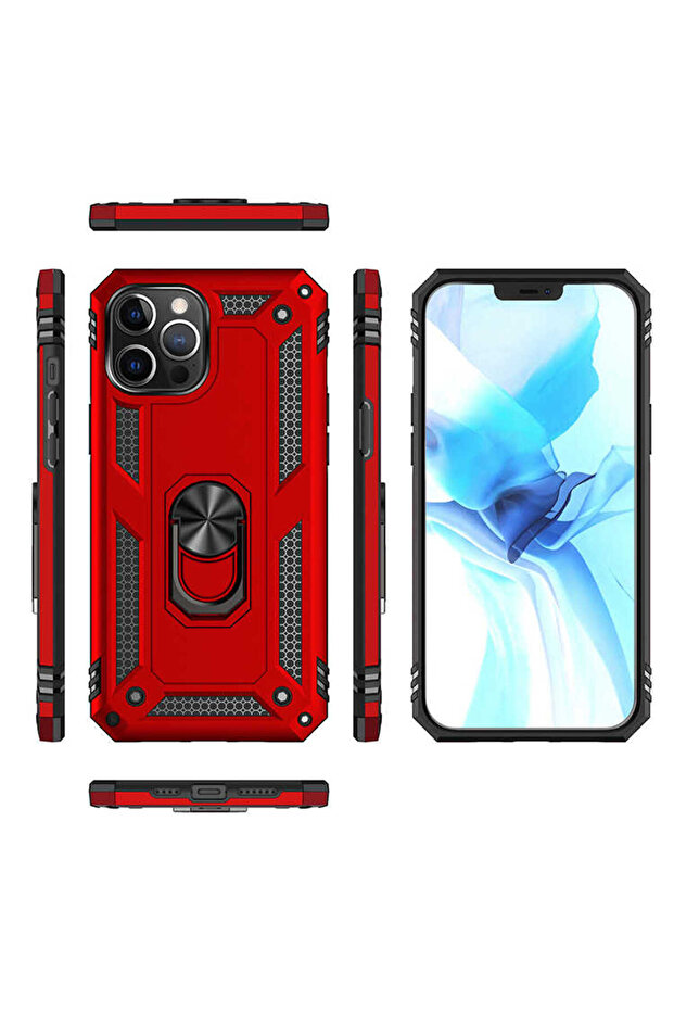 iPhone 12 Pro Compatible Cppl Vega Case-Red - 3