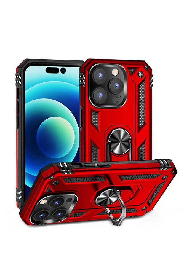 iPhone 14 Pro Max Compatible Cppl Vega Case-Red - 1