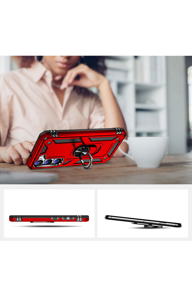 Galaxy S23 Plus Compatible Cppl Vega Case-Red - 2