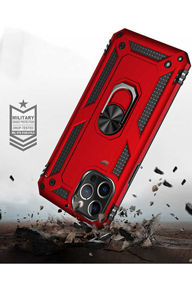 iPhone 12 Pro Compatible Cppl Vega Case-Red - 6