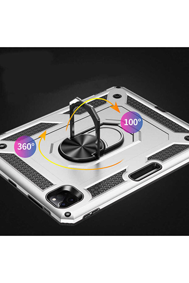 آيباد برو الجيل الثالث 11 بوصة - غطاء تابلت CPPL متوافق - أسود - 2