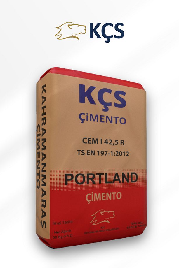 Kçs Gri Çimento CEM I 42,5 R, Yüksek Mukavametli Çimento | (1 Kg Torba Halinde) - 1