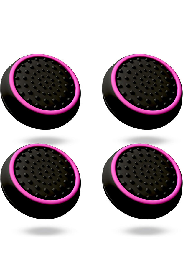 Ps5 Ps4 Ps3 Xbox One S x Ns 2 Çift Analog Koruyucu Mor Gamepad Silikon Başlık - 1