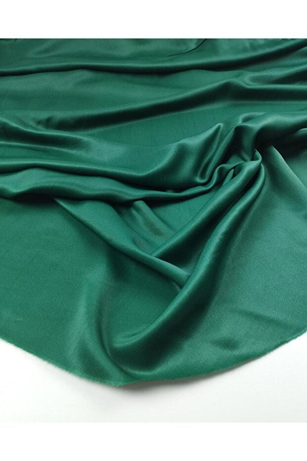 Satin Viscose in Emerald Green Color (Width 140 cm X Length 190 cm)