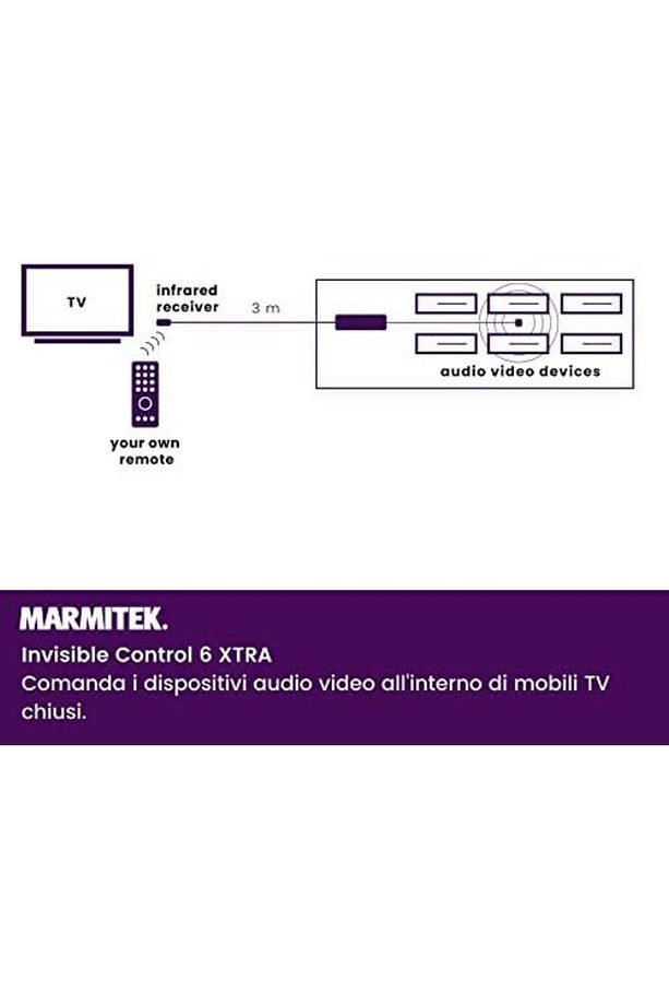 08147 Invisible Control 6 Xtra kızılötesi-Fernbedienungsverlaengerung Blaster Siyah star buy bz 1 - 3
