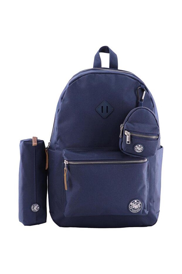 حقيبة ظهر كلاسيكية مع ملحق - 1