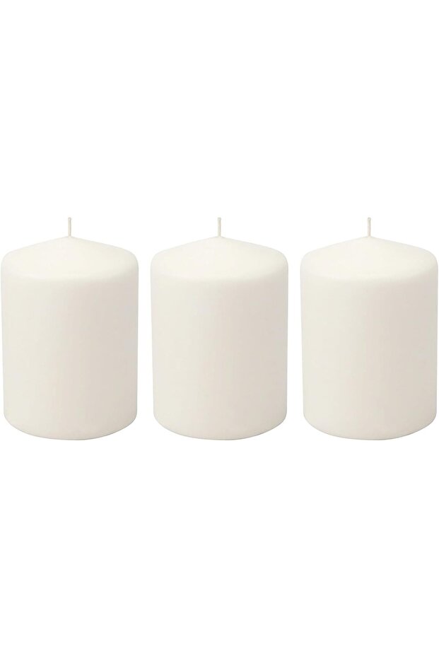 Premium Quality Unscented Pillar Candles 2 x 2 Inch, Long Burning Hours, Decorative Pillar C