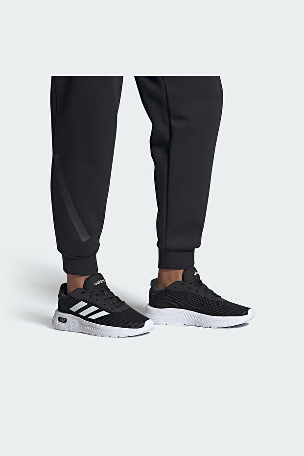 Cloudfoam Comfy Spor Ayakkabı Siyah - Beyaz Erkek IH2973 - 3