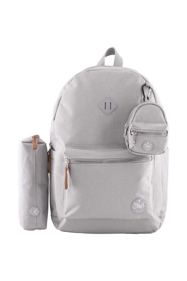 حقيبة ظهر كلاسيكية مع ملحق - 1