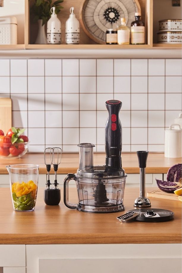 Pro Multimax 6 in 1 Çok Amaçlı Mutfak Robotu/Blender Seti Black 2000 W - 10