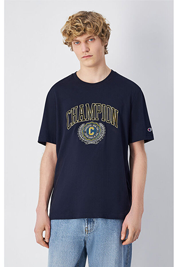 Yearbook Ss Tee Navy Blue Men's T-Shirt-221174-Bs501
