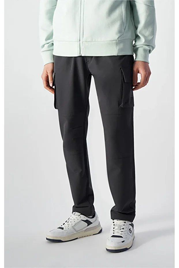 C-Tech Elastic Cuff Cargo Pant Siyah Erkek Pantolon-220404-ES503 - 2