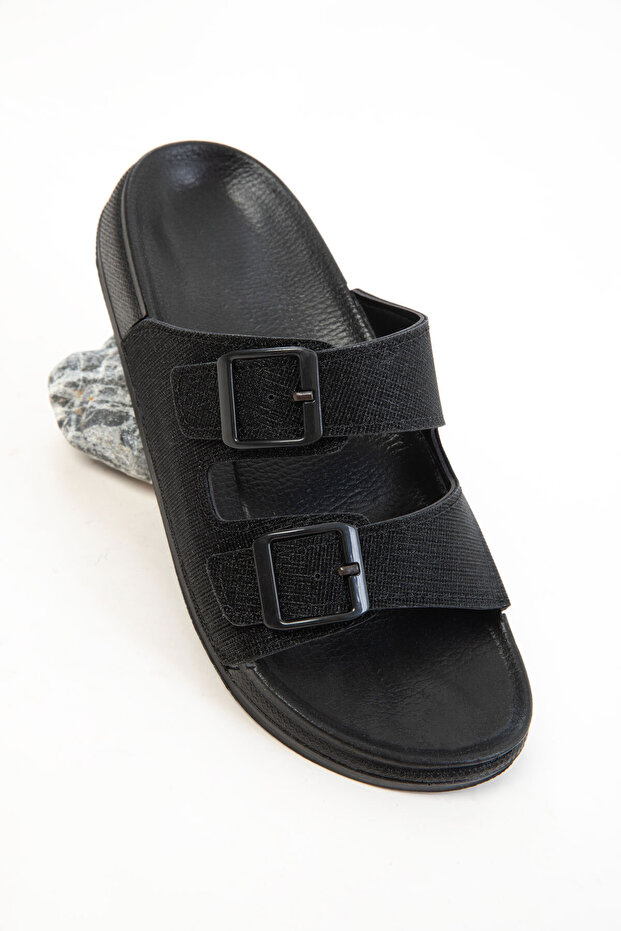 Schwarze Damenhausschuhe 20784 - 6