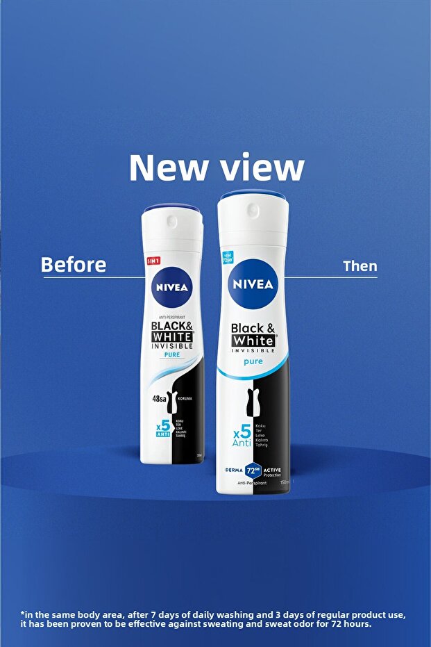 Invisible Black&White Pure Spray Deodorant 150ml Women's 3 Pack - 2