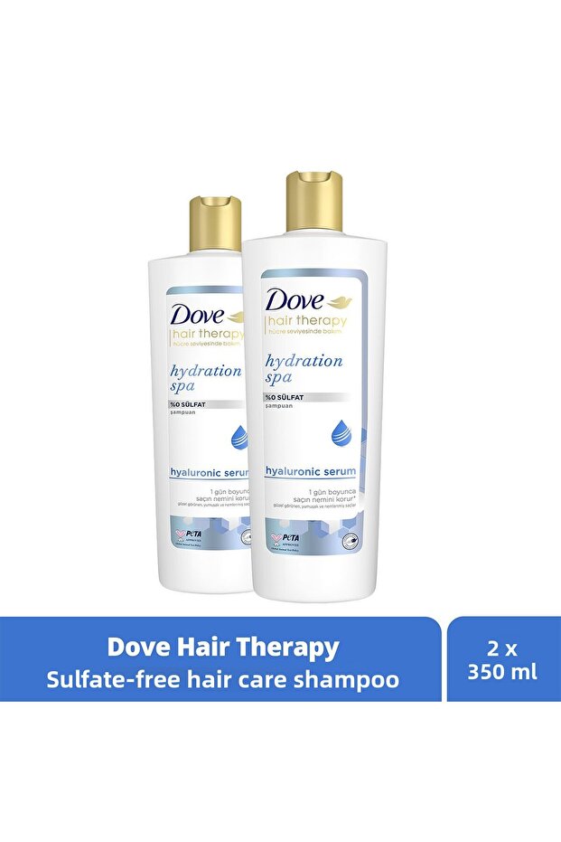 Hair Therapy Hair Care Shampoo Hydration Spa 0% Sulfate 350 ml X2